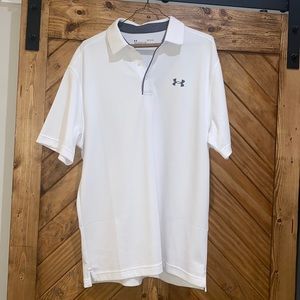 Under Armor Heatgear White Collared Shirt
